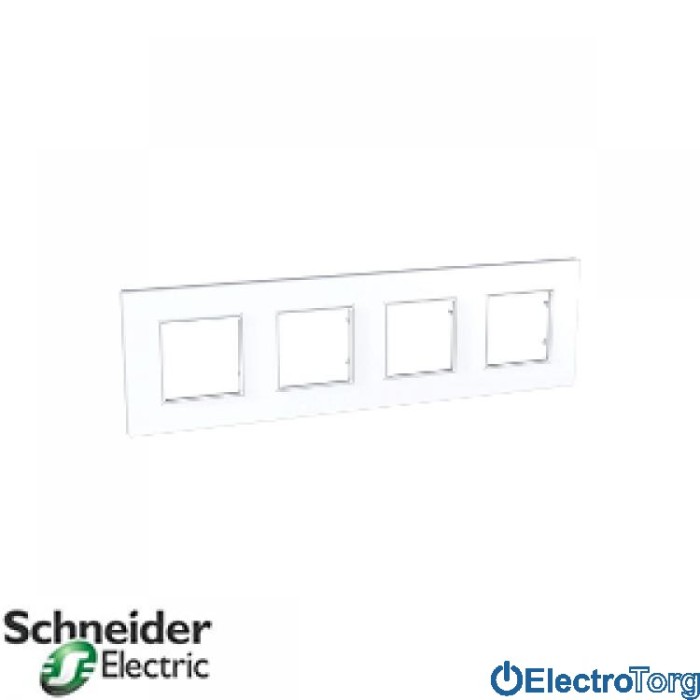 Рамка четверная горизонтальная Unica Quadro Schneider