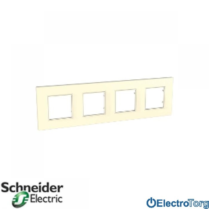 Рамка четверная горизонтальная Unica Quadro Schneider