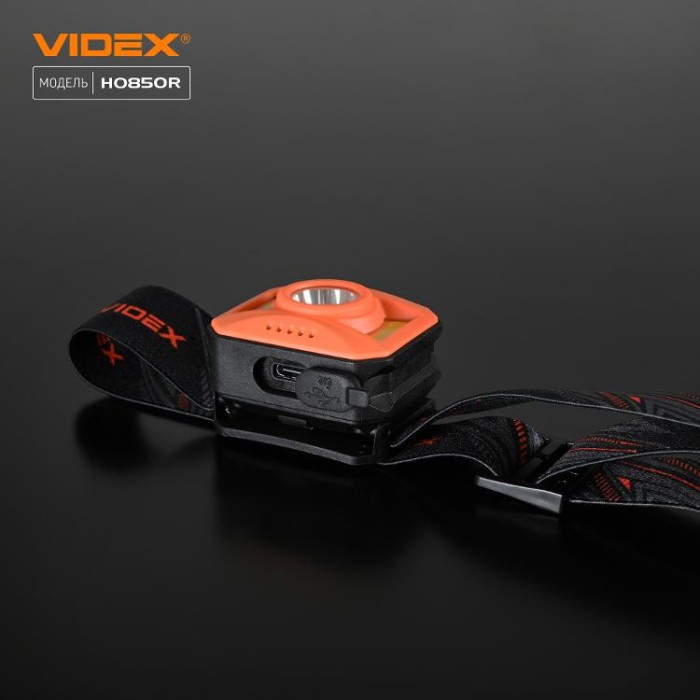 купить купить Налобний світлодіодний ліхтарик VIDEX VLF-H085-OR 400Lm 5000K  