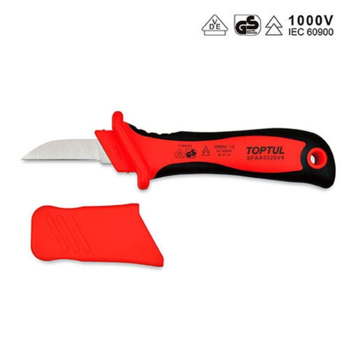 купить купить Нож кабельный диэлектрический TOPTUL 1000V VDE SFAA5020V4  