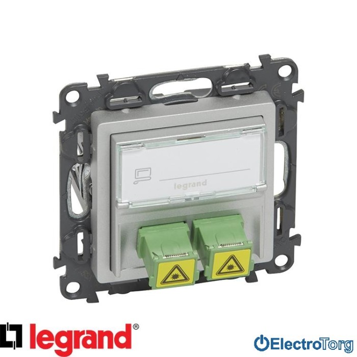 купить купить Механизм розетки оптической 2SC APC алюминиевый Valena LIFE Legrand  