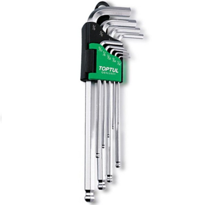 купить купить Набор шестигранников дюймовых с шаром TOPTUL 1/16&quot;-3/8&quot; 9ед. GBAL0901  