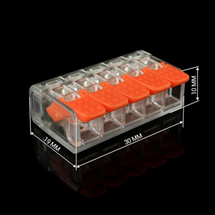 купить купить Клемма быстрого монтажа WT-465 5 входов 32А 400В 0.14-4mm2  