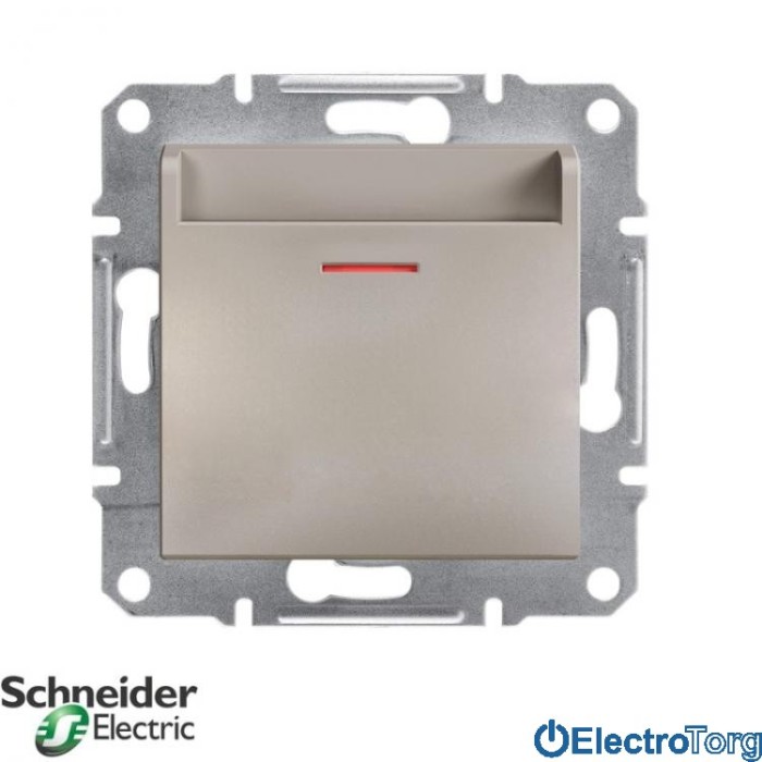 Карточный выключатель  механический бронза Asfora Schneider Electric (Шнайдер Электрик)