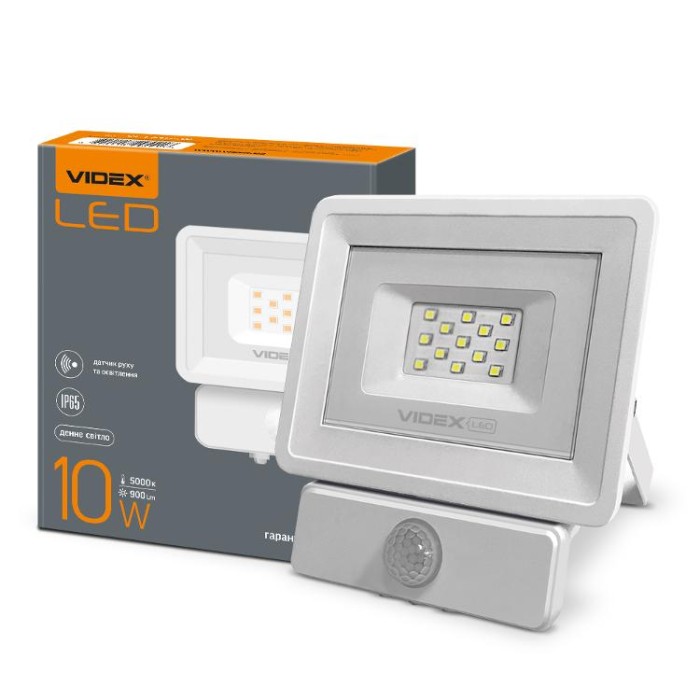 купить купить LED прожектор VIDEX Fe 10W 5000K Сенсорний  