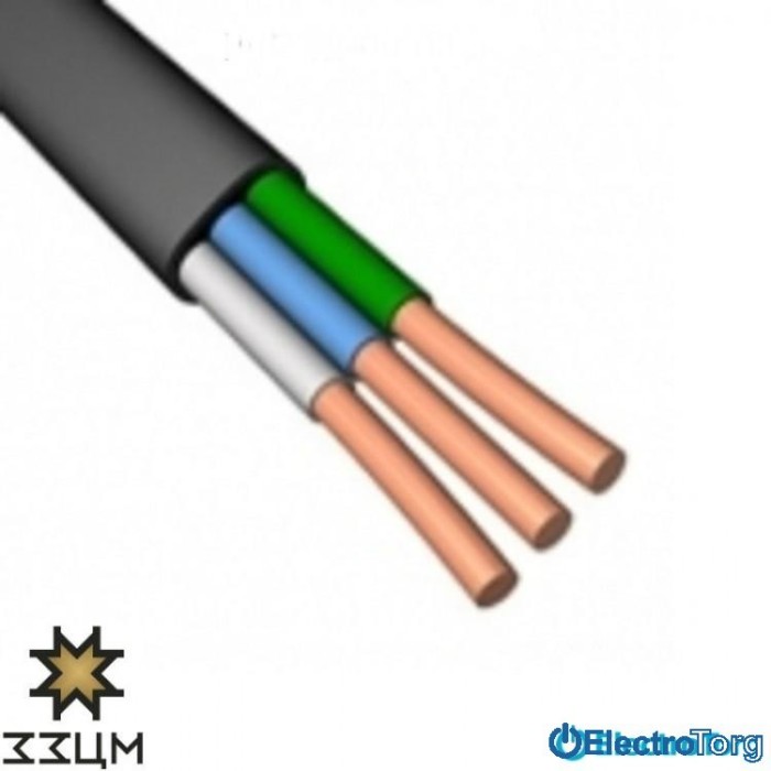 купить купить Провод ВВГ-Пнг 3х1 ЗЗЦМ Electro Cable Group (ECG)  3*1  