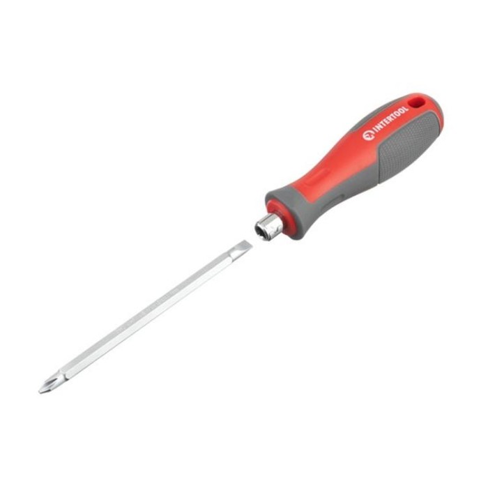 купить купить Отвертка двухсторонняя 100 мм PH2, SL6mm INTERTOOL VT-3344  