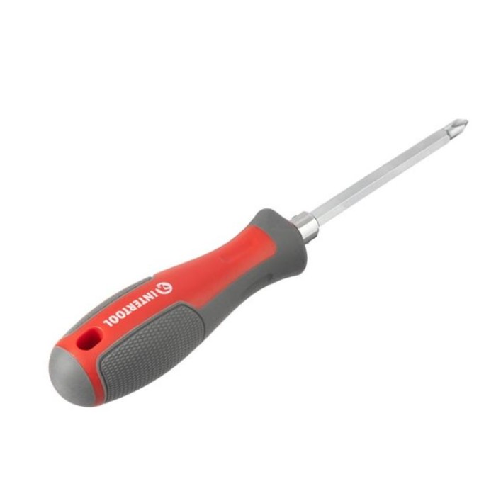 купить купить Отвертка двухсторонняя 100 мм PH2, SL6mm INTERTOOL VT-3344  