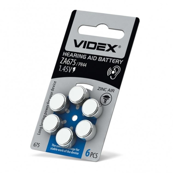 купить купить Батарейка повітряно цинкова Videx ZA675 (PR44) BLISTER 6  