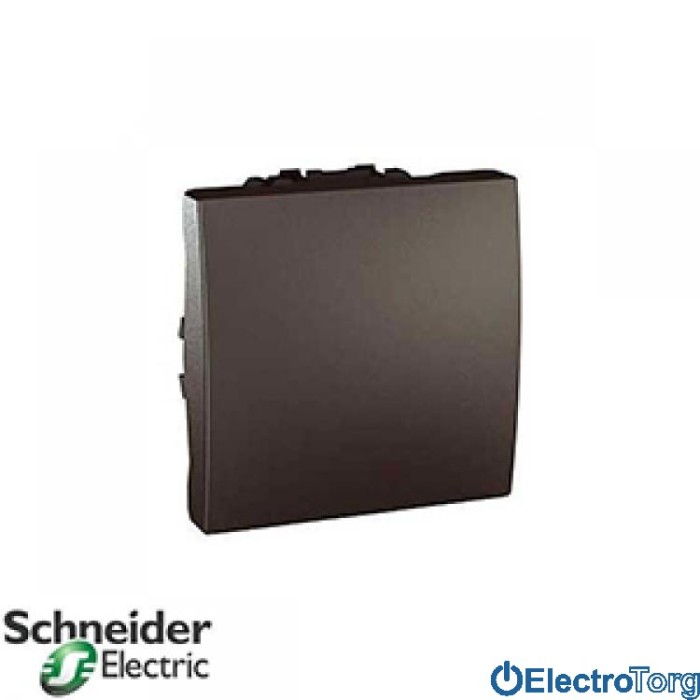 Переключатель (проходной выключатель) 1-клавишный 16AX графитовый Unica Schneider