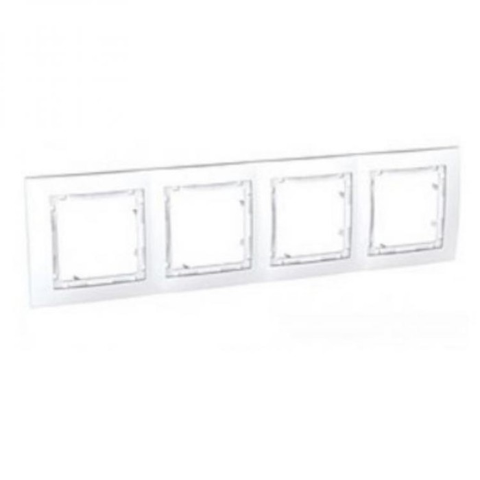 Внешняя четверная горизонтальная рамка Unica Colors Schneider