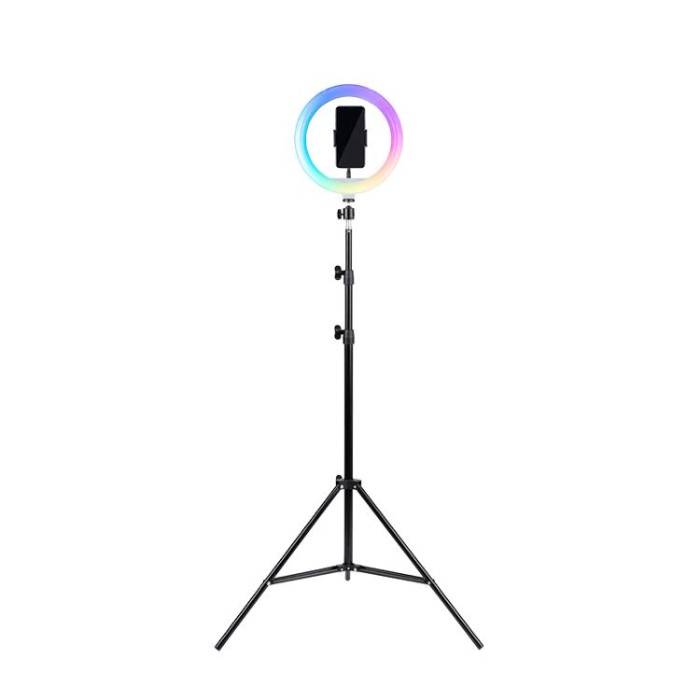купить купить Набір 2в1 Трипод для смартфону + світлодіодне RGB кільце HAVIT HV-ST7026  