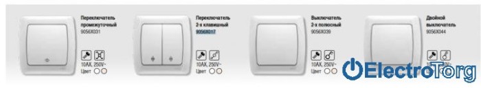 купить купить VI KO CARMEN   Выключатель двойной проходной  