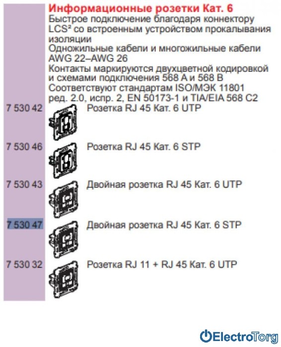 купить купить Розетка компьютерная RJ45 6 STP двойная Valena IN'MATIC Legrand  