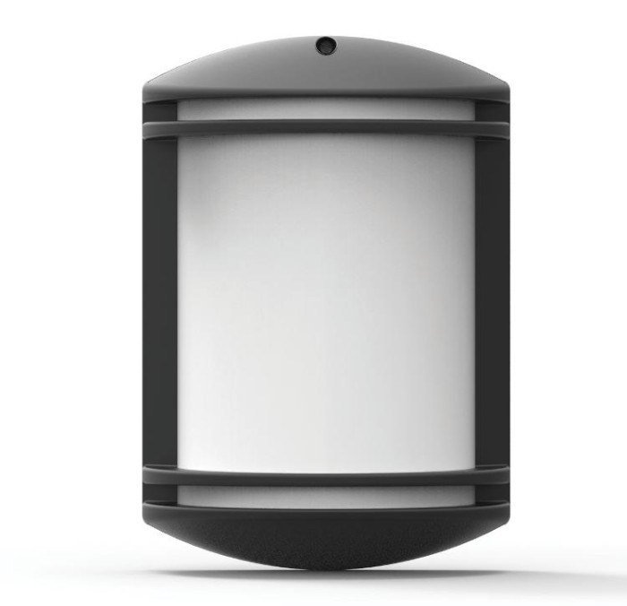 Світильник парковий GARDEN настінний, 40W, E27, IP44, ударост. PC/PP, чорний, (016 038 010124)