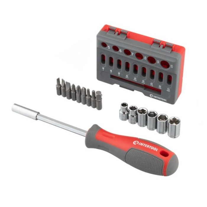 купить купить Отвертка с комплектом насадок 16 ед INTERTOOL VT-3345  