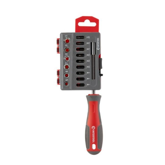 купить купить Отвертка с комплектом насадок 16 ед INTERTOOL VT-3345  