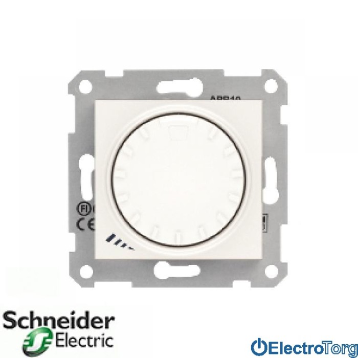 купить купить Диммер проходной индуктивный поворотно-нажимной 1000VA модуль слоновая кость Sedna Schneider Electric (Шнайдер Электрик)