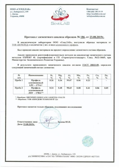 купить купить Рассеиватель матовый BIOM LM-S16 для профиля ЛПУ-16 прямоугольный, м  