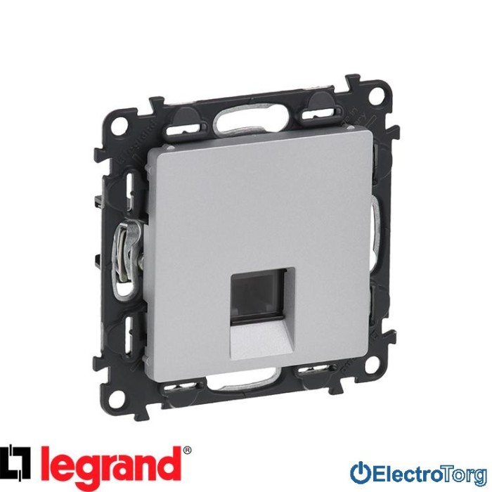 купить купить Механизм розетки телефонной RJ11 алюминиевый Valena LIFE Legrand  