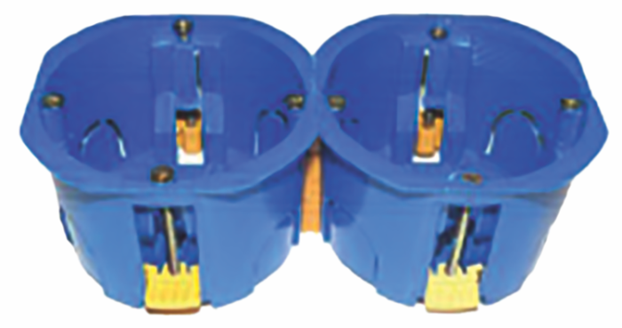 Коробка для гіпсокартону D 68мм, h.45мм, пласт.лапки