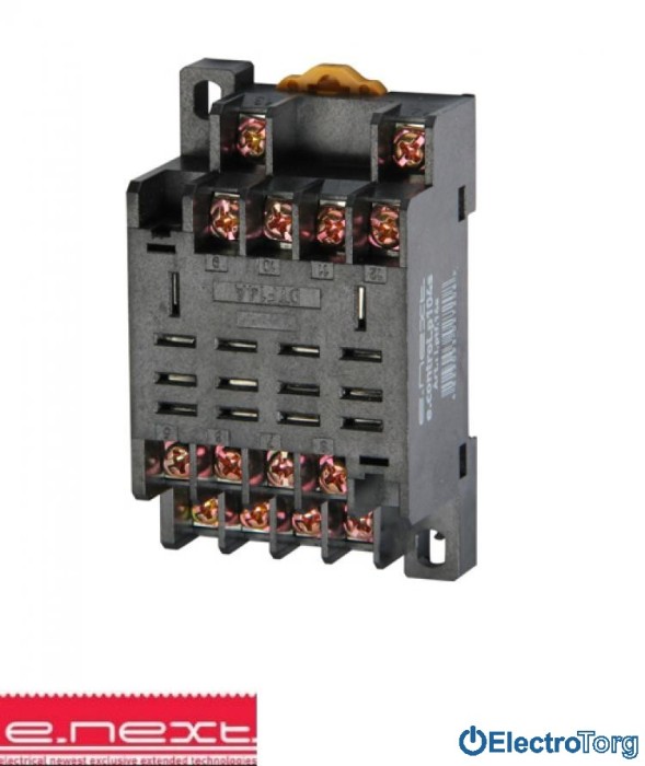 купить купить Разъем модульный e.control.p104s для промежуточного реле 10А на 4 группы контактов E.NEXT(Енекст)  