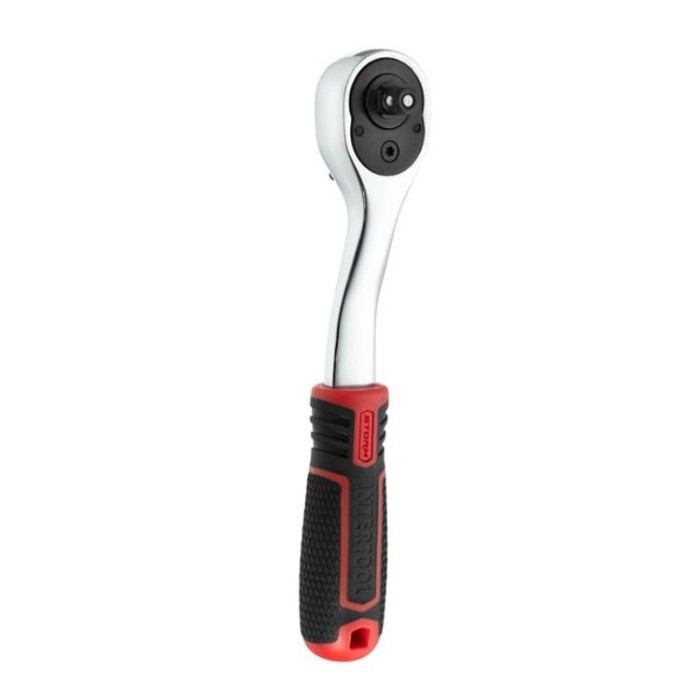 купить купить Набор головок 1/4&quot;4-14 мм., TORX, PH, HEX, SL, удлинитель, рукоятка с храповым механизмом 72 зуба, 28ед., Cr-V STORM INTERTOOL ET-8018  