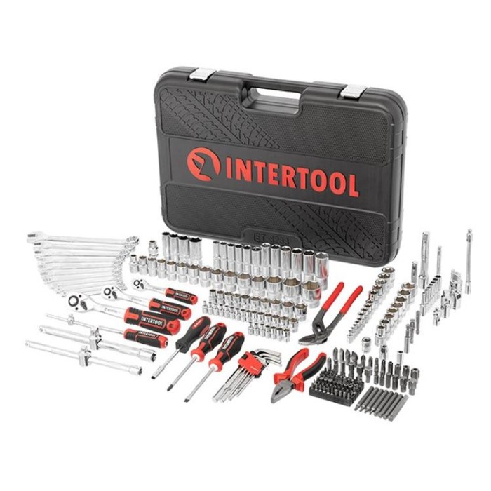 купить купить Набор инструментов 1/2&quot;&amp;3/8&quot;&amp;1/4&quot;, 233ед., Cr-V STORM INTERTOOL ET-8233  
