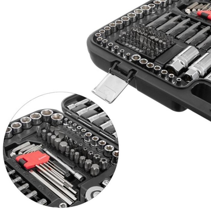 купить купить Набор инструментов 1/2&quot;&amp;3/8&quot;&amp;1/4&quot;, 233ед., Cr-V STORM INTERTOOL ET-8233  