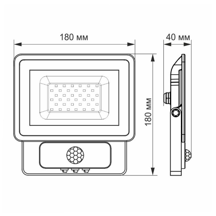 купить купить LED прожектор VIDEX Fe 30W 5000K Сенсорний  