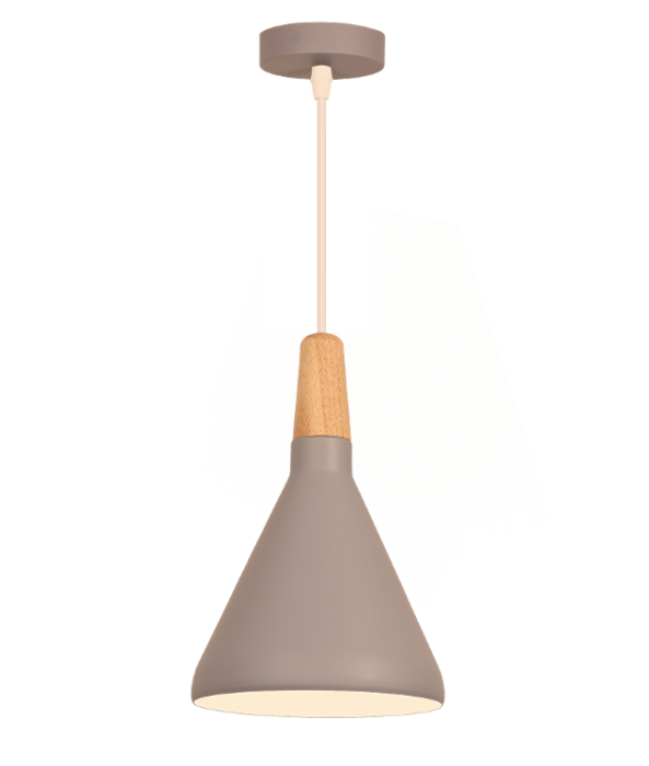 Світильник VELMAX V-CL-DRUM-Gr-Wh, max 60W, E27, 220V