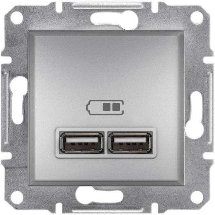 купить купить Розетка USB 2.1А алюминий Asfora Schneider Electric (Шнайдер Электрик)  
