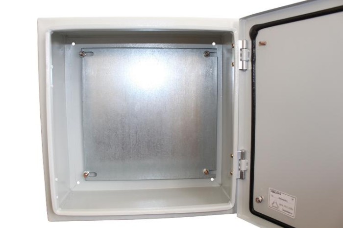 Корпус метал. ЩМП-400х400х150 IP54 з монтажною панеллю Україна