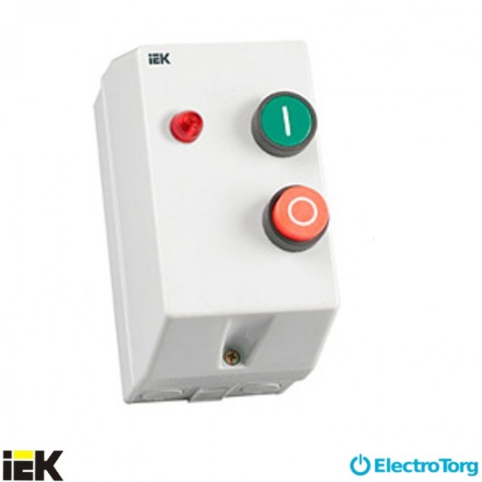 купить купить Контактор КМИ10960 9А в оболочке с индикатором Ue=400В/АС3 IP54 ИЭК (IEK)  