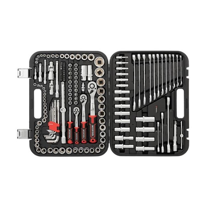 купить купить Набор инструментов 1/2&quot;&amp;3/8&quot;&amp;1/4&quot;, 156ед., Cr-V STORM INTERTOOL ET-8156  
