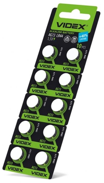 купить купить Батарейка годинникова Videx AG13/LR44 BLISTER CARD 10 шт  