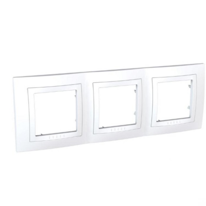Внешняя тройная горизонтальная рамка Unica Colors Schneider