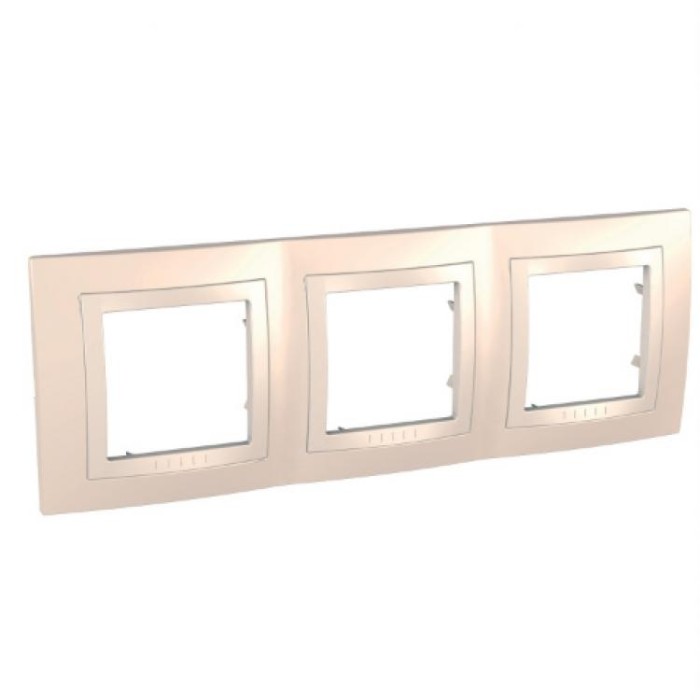 Внешняя тройная горизонтальная рамка Unica Colors Schneider