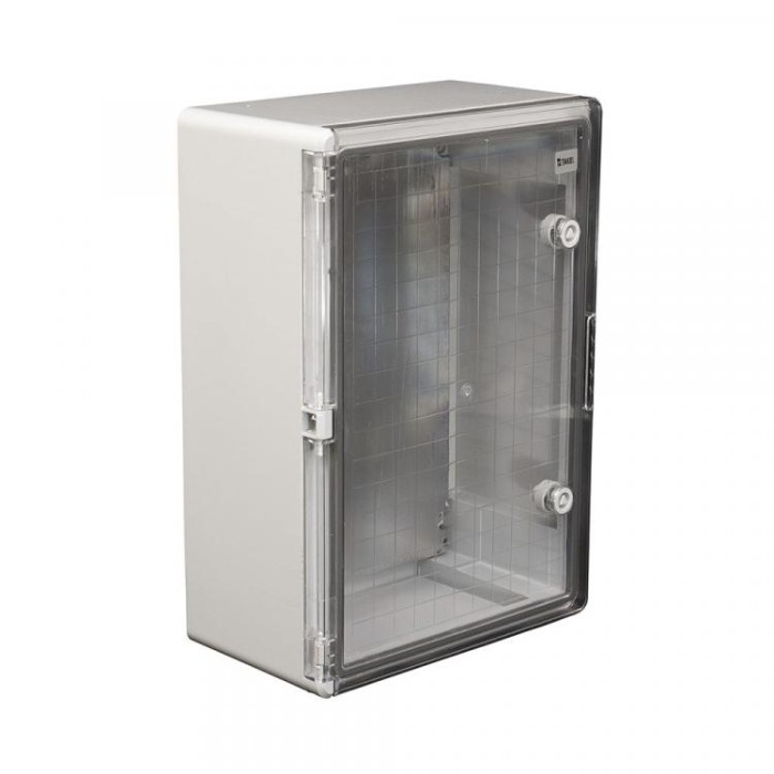 Корпус пластиковий ударостійкий (щит) 350x500x220мм з проз. дв. IP65 Takel
