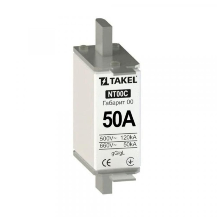 Плавка вставка запобіжника NT00С 50А TAKEL
