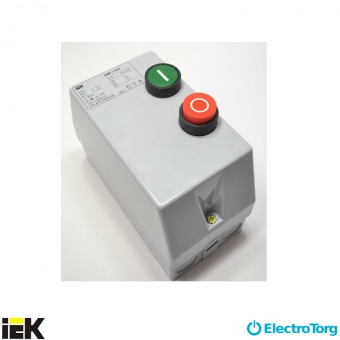 купить купить Контактор КМИ11260 12А в оболочке Ue=220В/АС3 IP54 ИЭК (IEK)  
