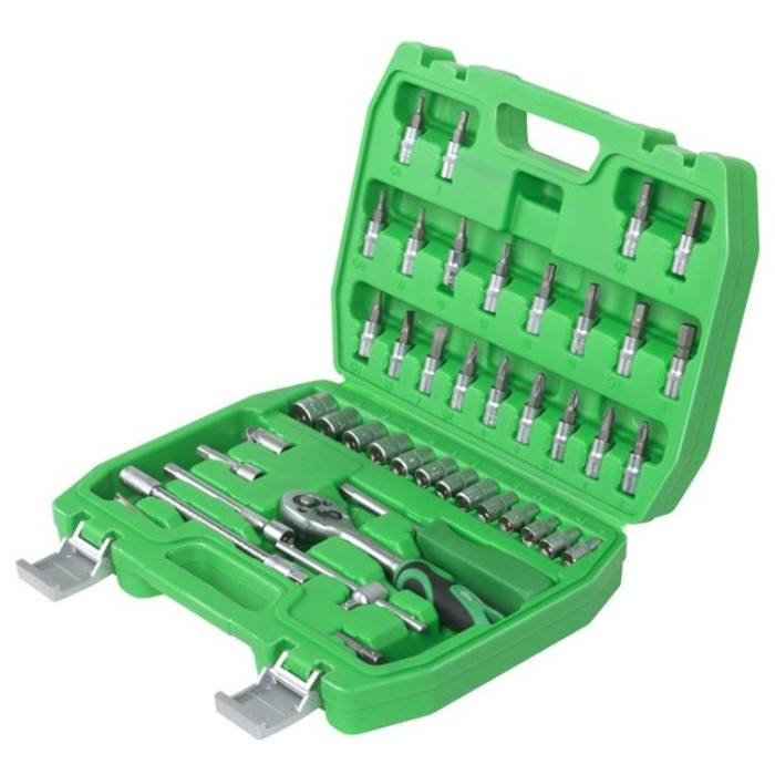 купить купить Набор инструментов 46шт, 1/4&quot;, Cr-V INTERTOOL ET-6046  