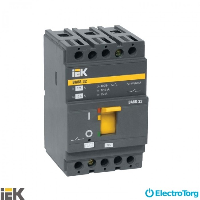 купить купить Автоматический выключатель ВА88-32  3Р  125А  25кА ИЭК (IEK)  