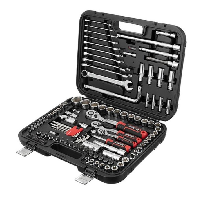 купить купить Набор инструментов 1/2&quot;&amp;3/8&quot;&amp;1/4&quot;, 126ед., Cr-V STORM INTERTOOL ET-8126  