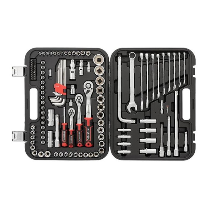купить купить Набор инструментов 1/2&quot;&amp;3/8&quot;&amp;1/4&quot;, 126ед., Cr-V STORM INTERTOOL ET-8126  