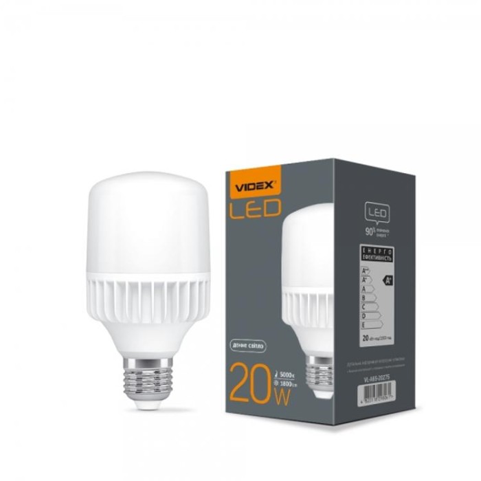 купить купить LED лампа VIDEX A65 20W E27 5000K  