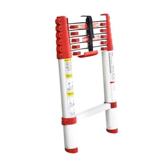 купить купить Лестница алюминиевая телескопическая 6 ступ. 2,00 м INTERTOOL LT-3020  