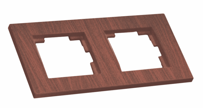 Рамка горизонтальна двомісна RITA, Mutlusan, &amp;quot;вишня&amp;quot; (2220 800 1256)