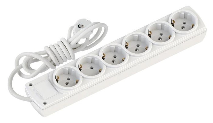 Подовжувач з/з, 6 гнізд, 3м, 16А, Olimpia, Mutlusan  (001 171 610001 03 00)