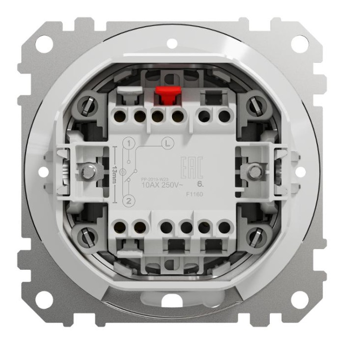 Одноклавішний перемикач 10 АХ, IP44, Береза Sedna Elements Schneider Electric